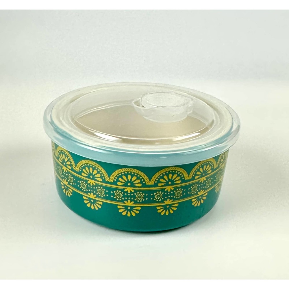The Pioneer Woman Stoneware Nan Green Small Nesting Storage Bowl W/Lid